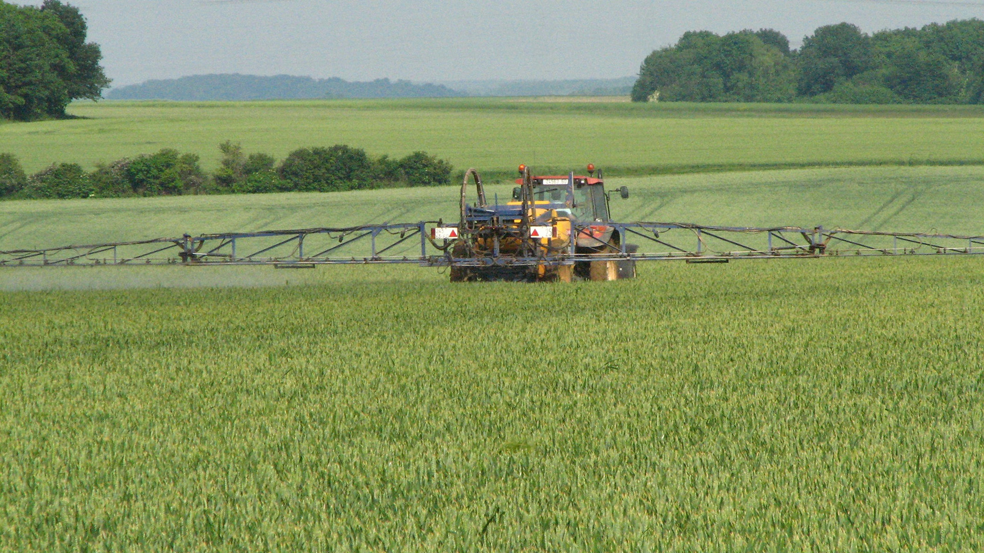 Pulvérisation de pesticides. Photo : ©Adobe Stock